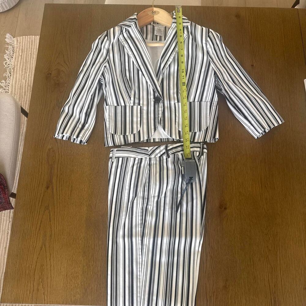 George blackwhite striped cotton spandex